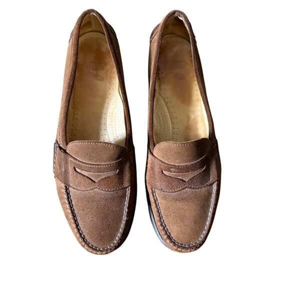 G.H. Bass Weejuns Men Shoe Suede Size 10.5 D Penny Loafer Casual Classic Work - Picture 1 of 9